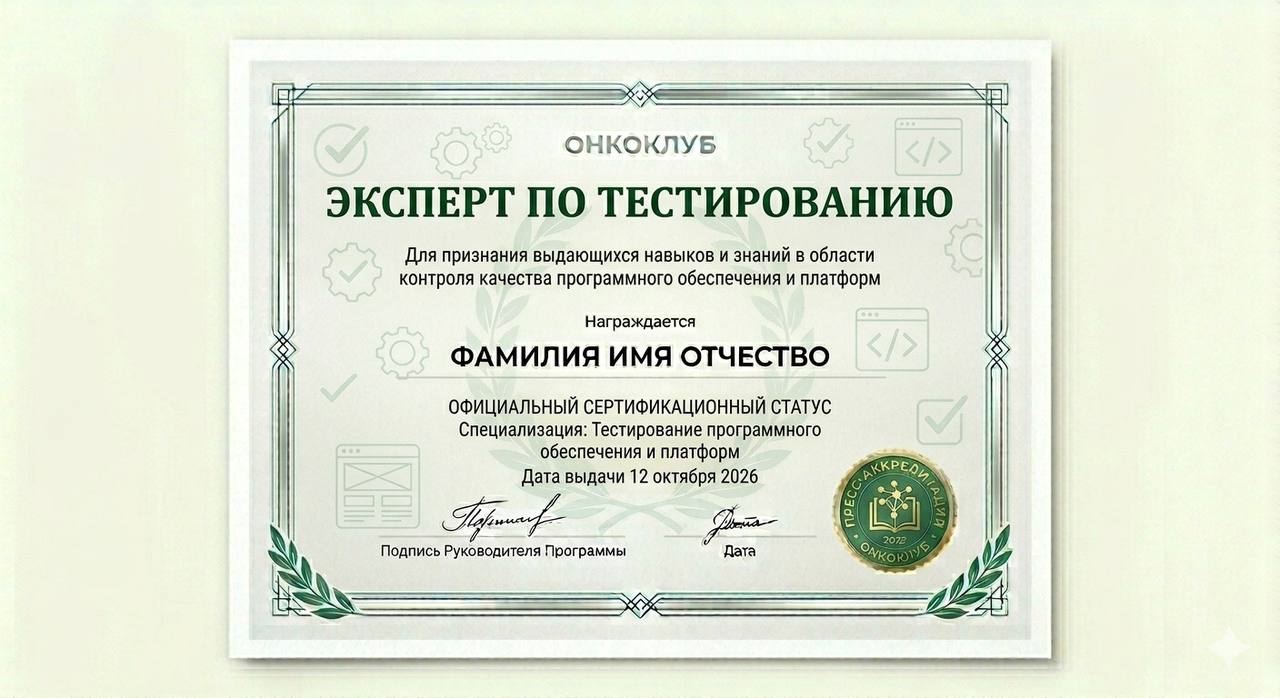Эксперт по тестированию